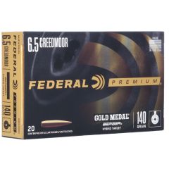 Munitions FEDERAL C/6|5mm Creedmoor 140gr Berger HybridTarget - Boîte de 20