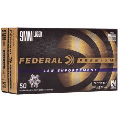 Munitions FEDERAL C/9mm Luger 124gr HS HP - Boite de 50