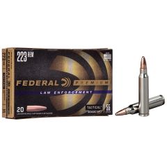 Munitions FEDERAL C/223 55gr Bonded Soft Point - Boîte de 20