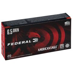 Munitions FEDERAL C/6|5 Grendel 123gr Open Tip Match (OTM) - Boîte de 20