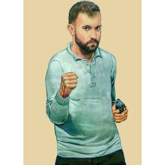 Cible pj liege n°19 88,5x63,5 - papier - L'unité