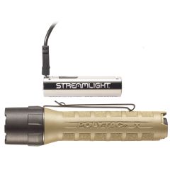 Lampe Streamlight polytac x USB - avec piles Rechargeables/Cordon USB - Coyote