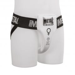 COQUILLE ANATOMIQUE FEMME METAL BOXE - BLANC 