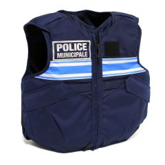 GILET PARE-BALLES/PARE-COUTEAU IIIA POLICE MUNICIPALE -  PORT APPARENT