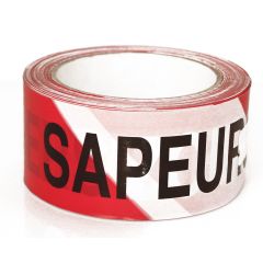 rubalise 100m x 6cm sapeurs pompiers zone interdite